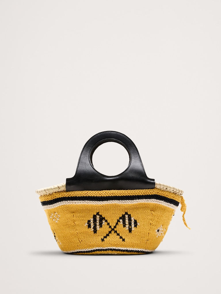 Caxinas Mini Embroidered Basket By Entrudo