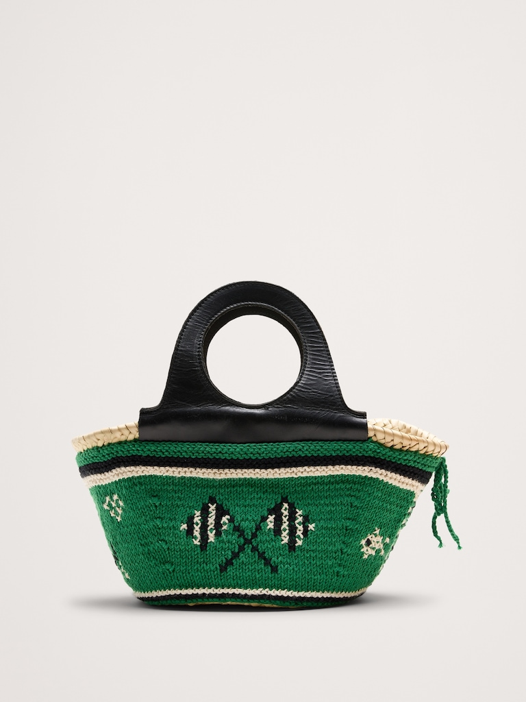 Caxinas Mini Embroidered Basket By Entrudo