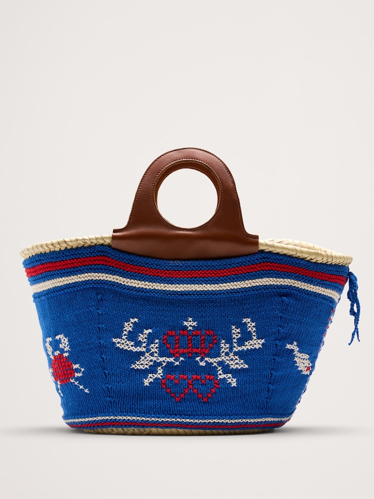 Póvoa Large Embroidered Basket By Entrudo