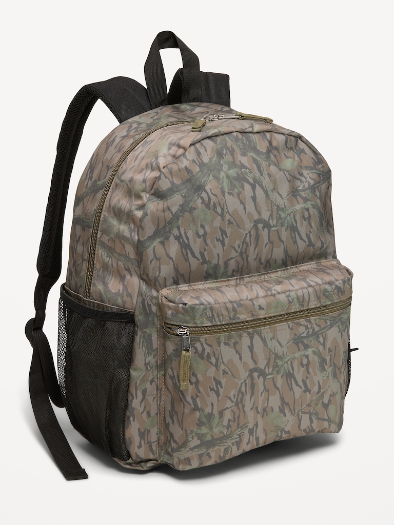 Sac à dos en toile à motif camouflage pour garçon