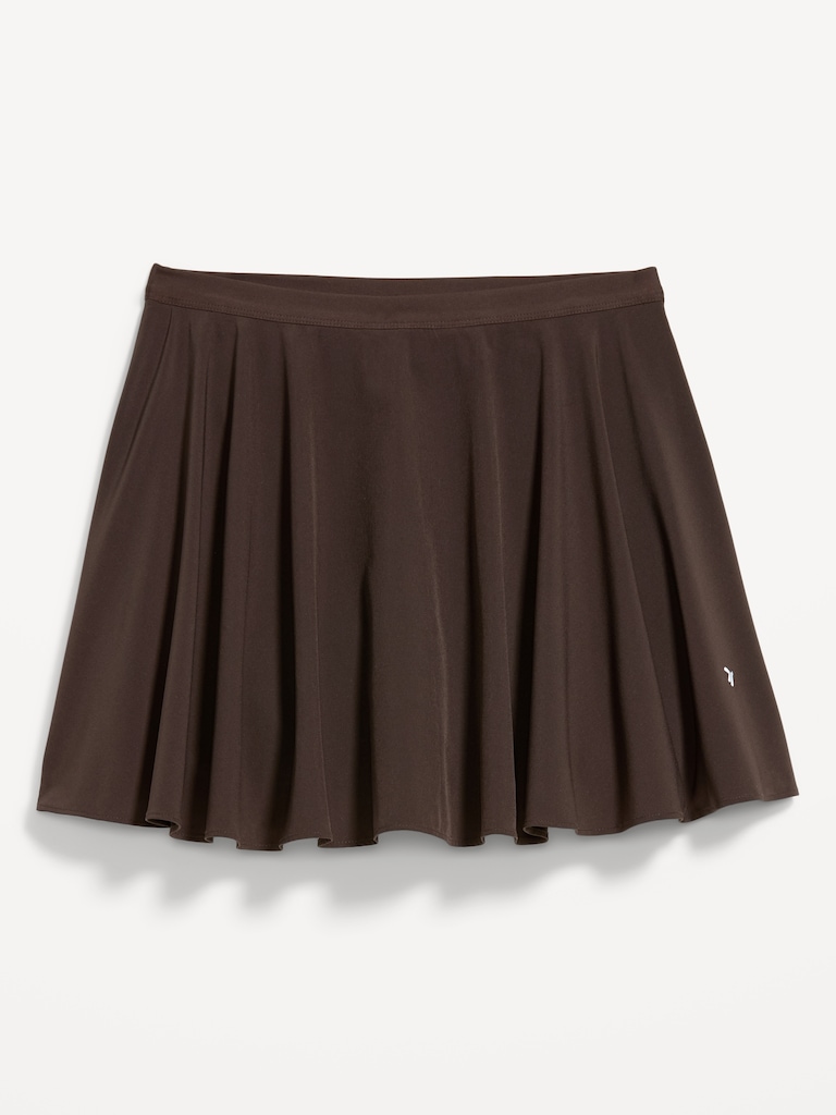 Extra High-Waisted Stretch Woven Swing Skort
