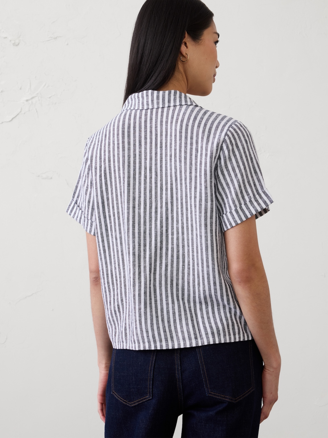 Linen-Blend Shirt
