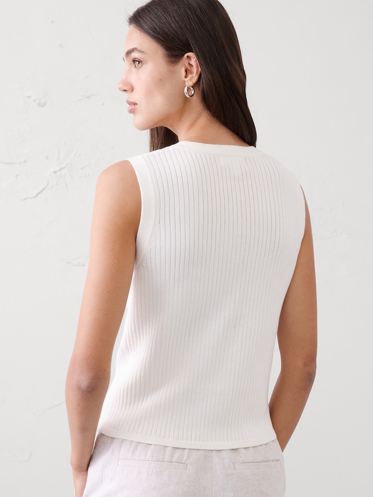 Ribbed Sweater Tank