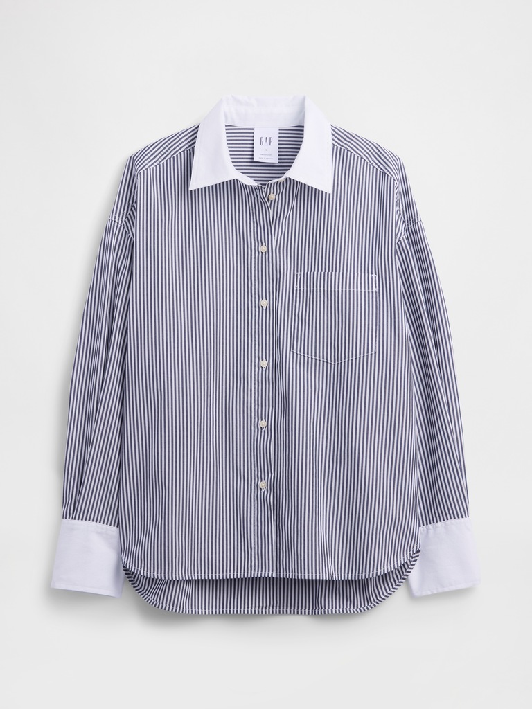 Oversized Shirt in Poplin