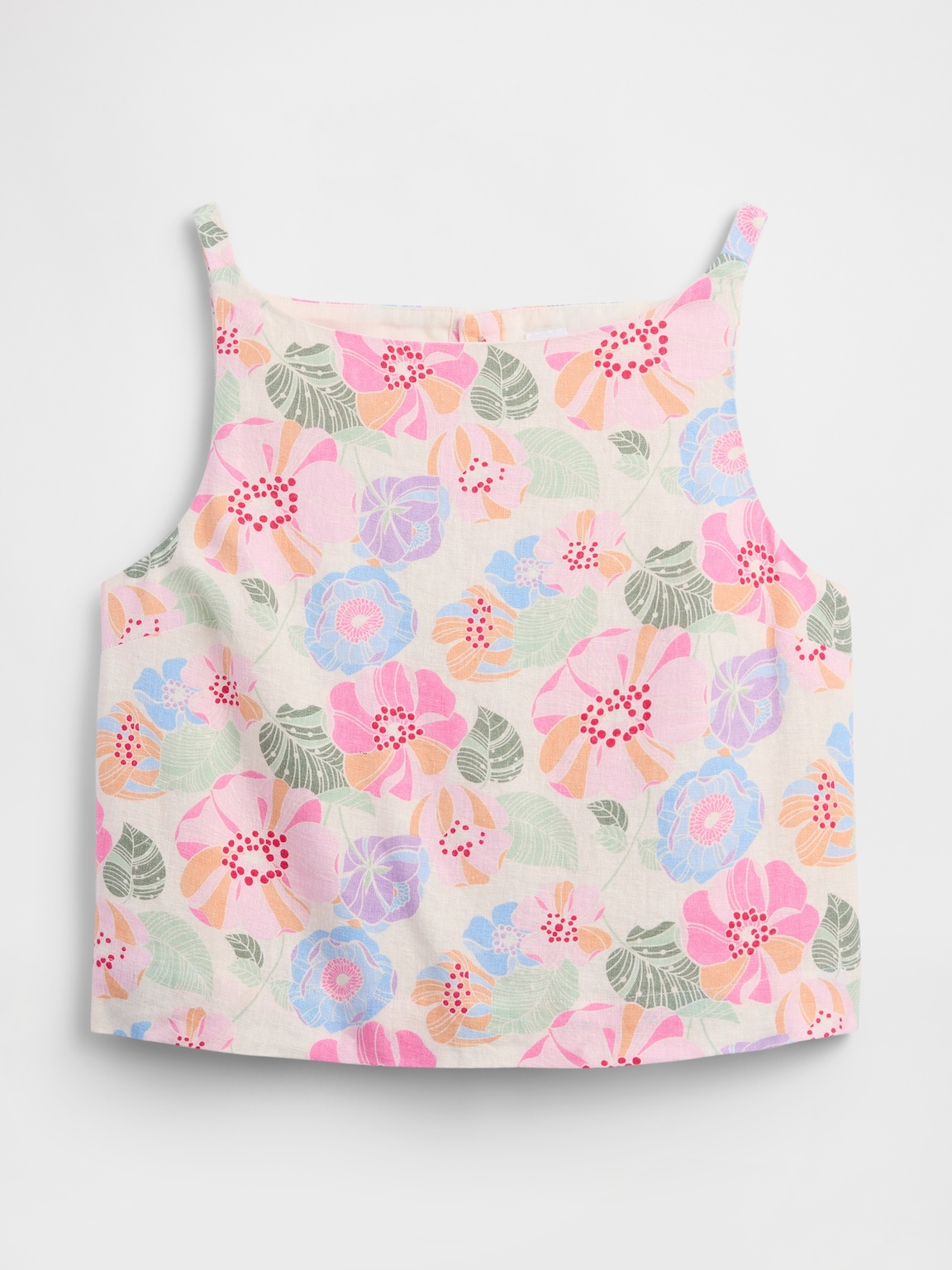 Linen-Blend Apron Top