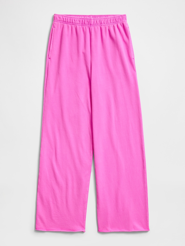 VintageSoft Terry Wide-Leg Sweatpants