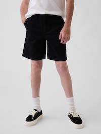 Kids Uniform Stretch Relaxed Khaki Shorts