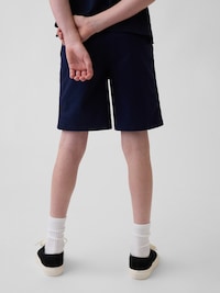 Kids Uniform Stretch Relaxed Khaki Shorts