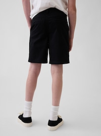 Kids Uniform Stretch Relaxed Khaki Shorts