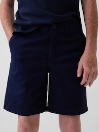 Kids Uniform Stretch Relaxed Khaki Shorts