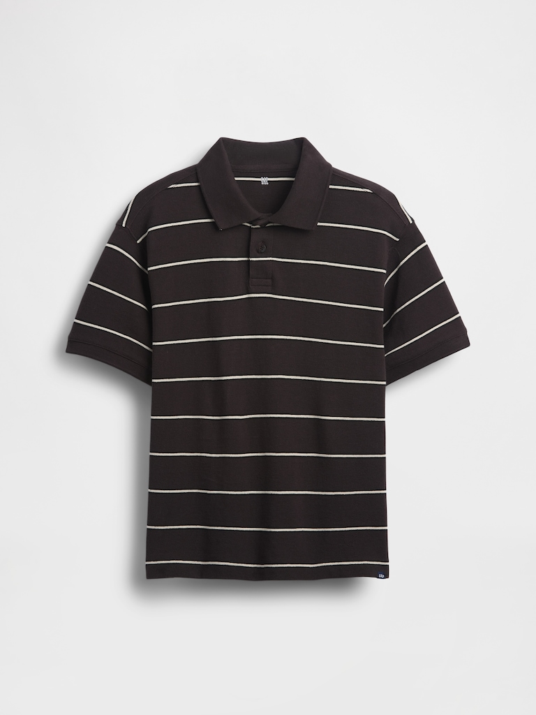 Kids Relaxed Pique Polo Shirt