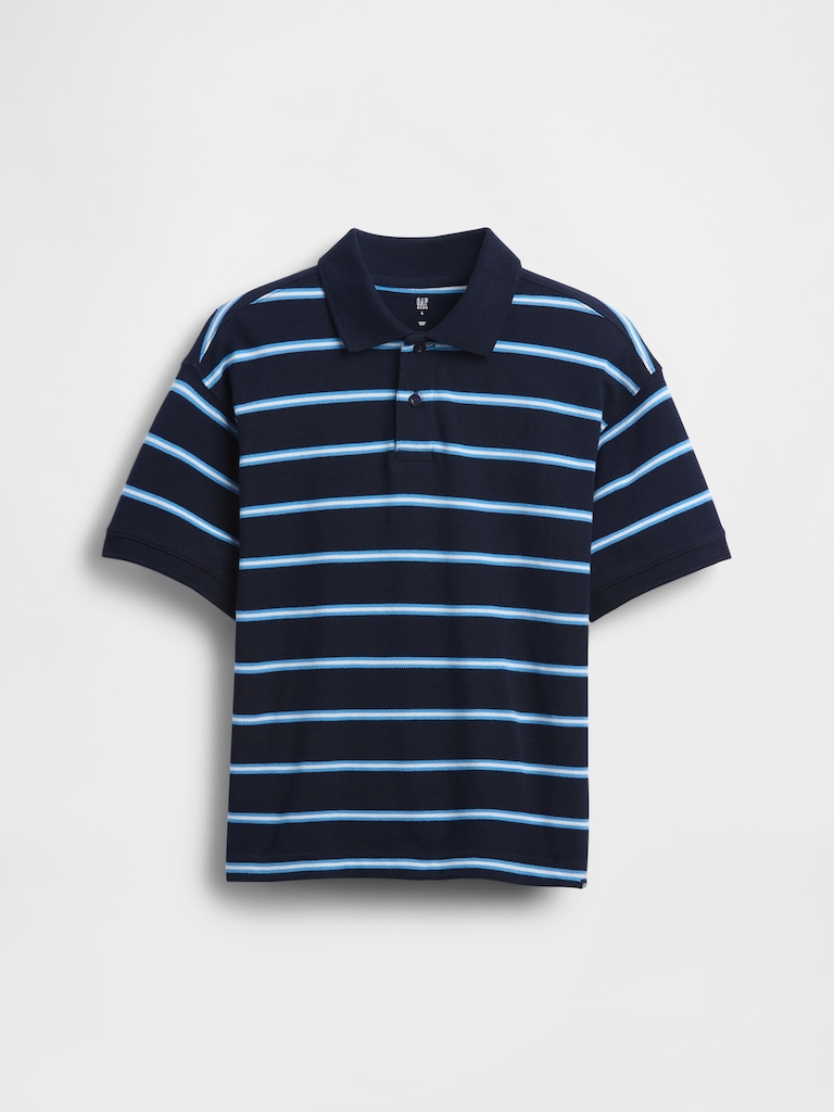 Kids Relaxed Pique Polo Shirt