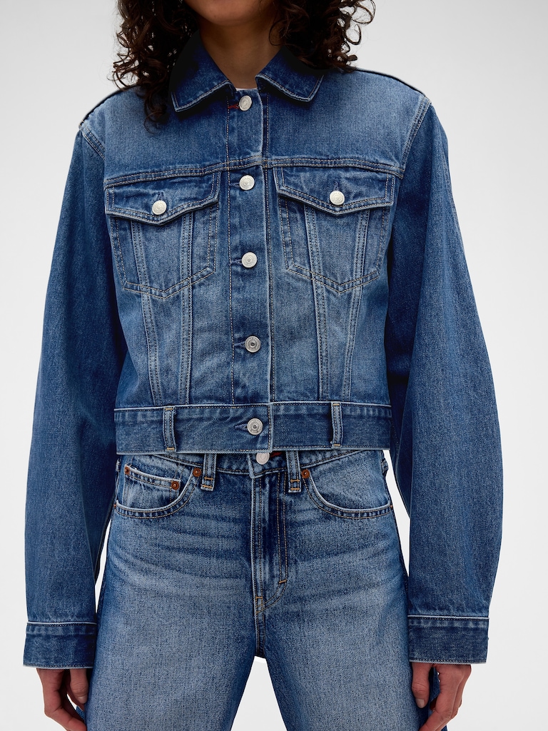 Gap × Victoria Beckham Relaxed Crop Denim Jacket