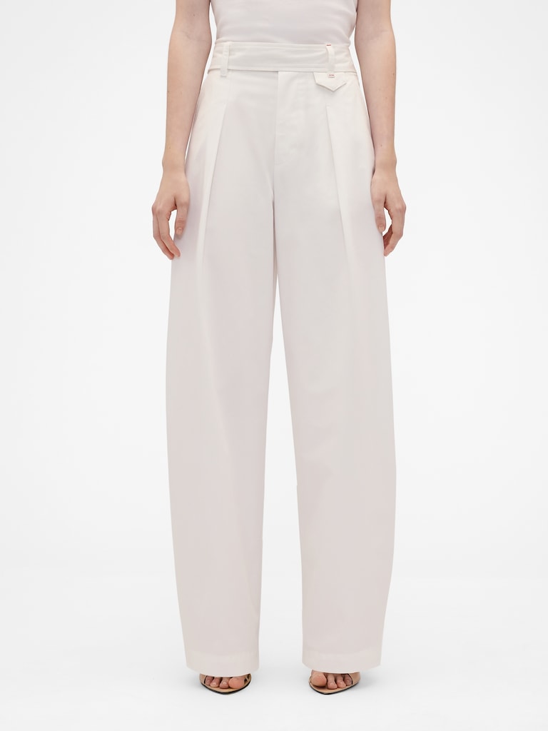 Gap × Victoria Beckham High Rise Pleated Arc Trouser