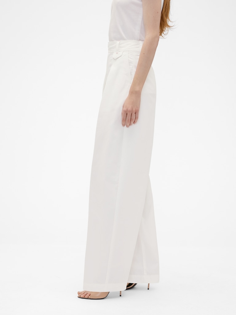 Gap × Victoria Beckham High Rise Pleated Arc Trouser