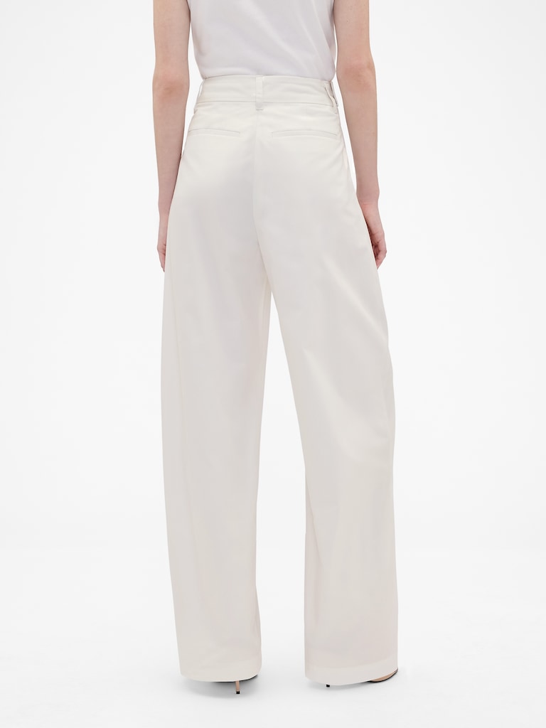 Gap × Victoria Beckham High Rise Pleated Arc Trouser