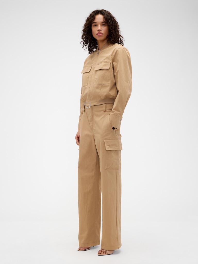 Gap × Victoria Beckham High Rise Cargo Pants