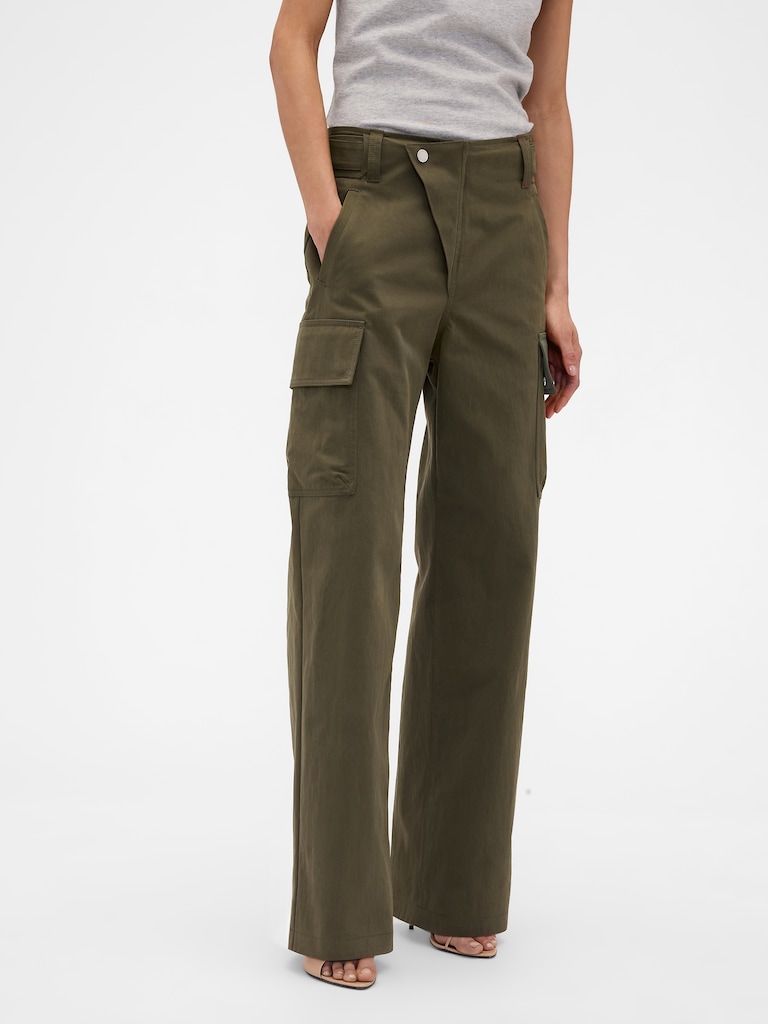 Gap × Victoria Beckham High Rise Cargo Pants