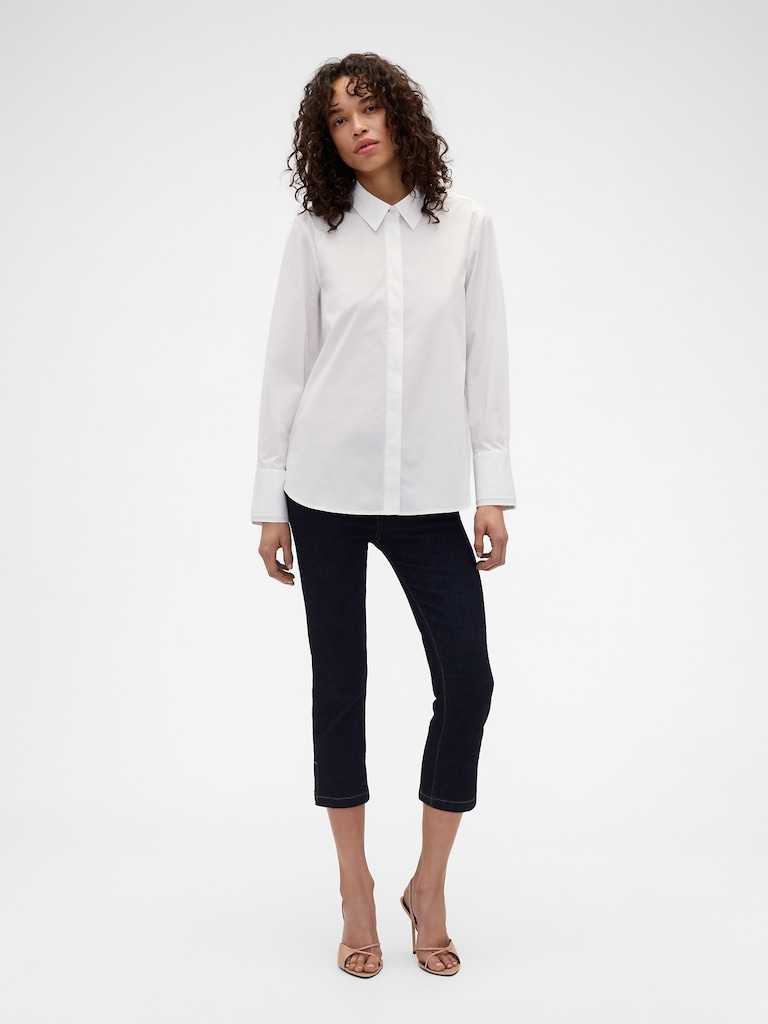 Gap × Victoria Beckham Relaxed Poplin Shirt
