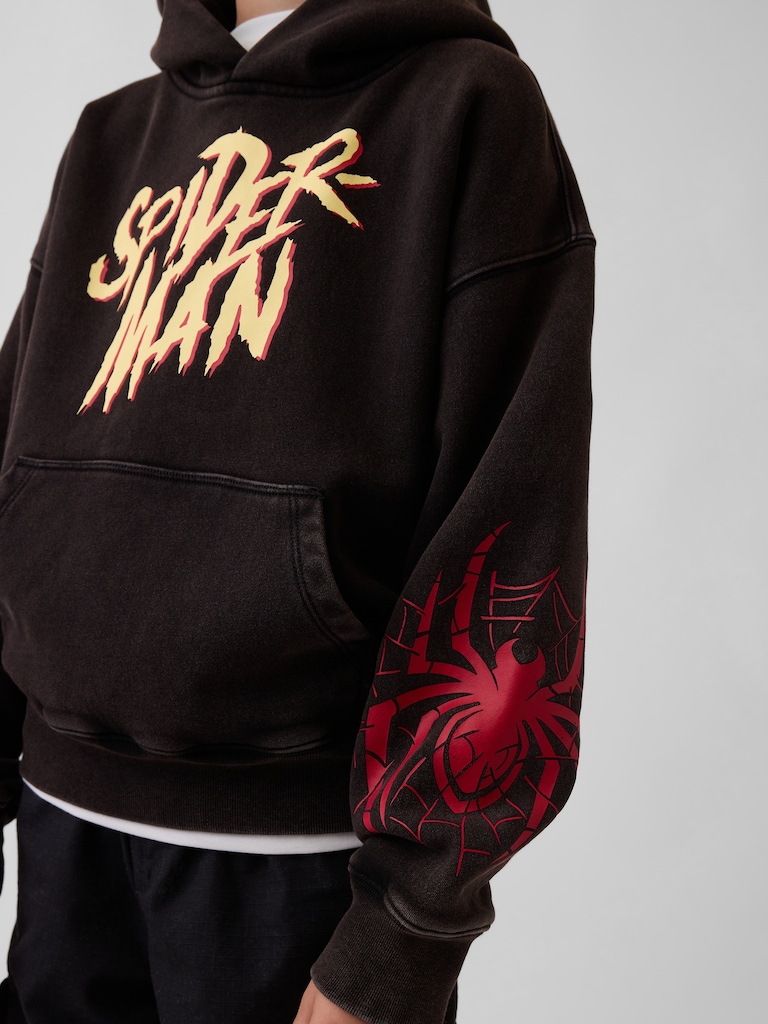 Kids Marvel VintageSoft Spider-Man Relaxed Hoodie