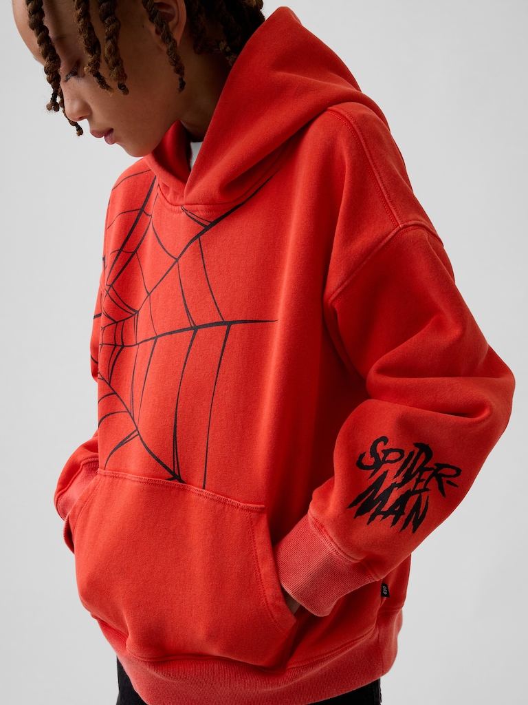 Kids Marvel VintageSoft Spider-Man Relaxed Hoodie