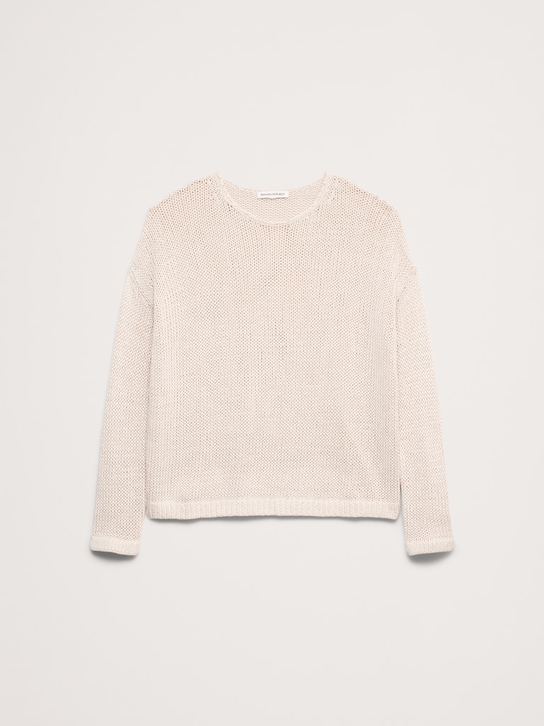 Coastal Cotton Boat-Neck Sweater
