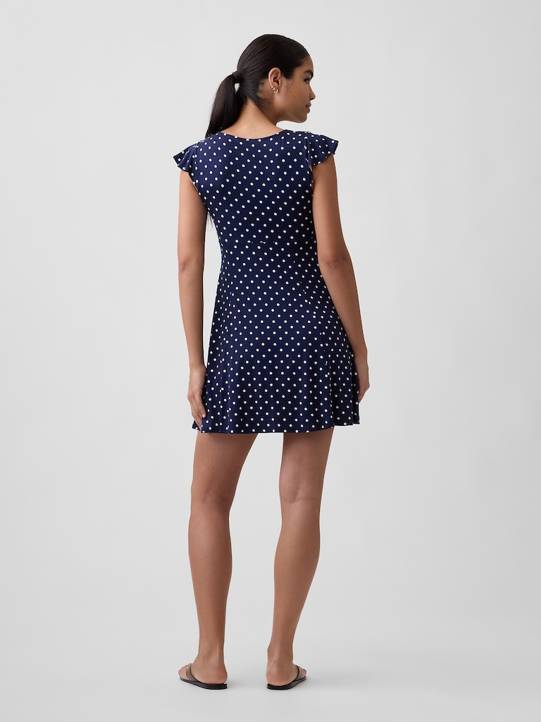 V-Neck Mini Dress