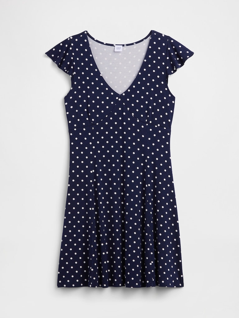 V-Neck Mini Dress