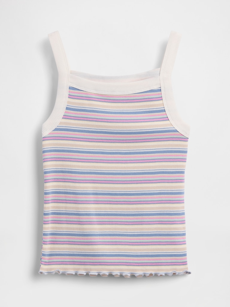 Kids Rib Square-Neck Tank Top