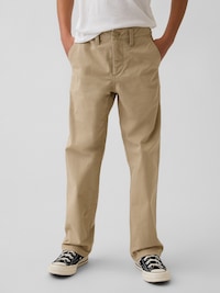 Kids Uniform Stretch Relaxed Straight Khakis