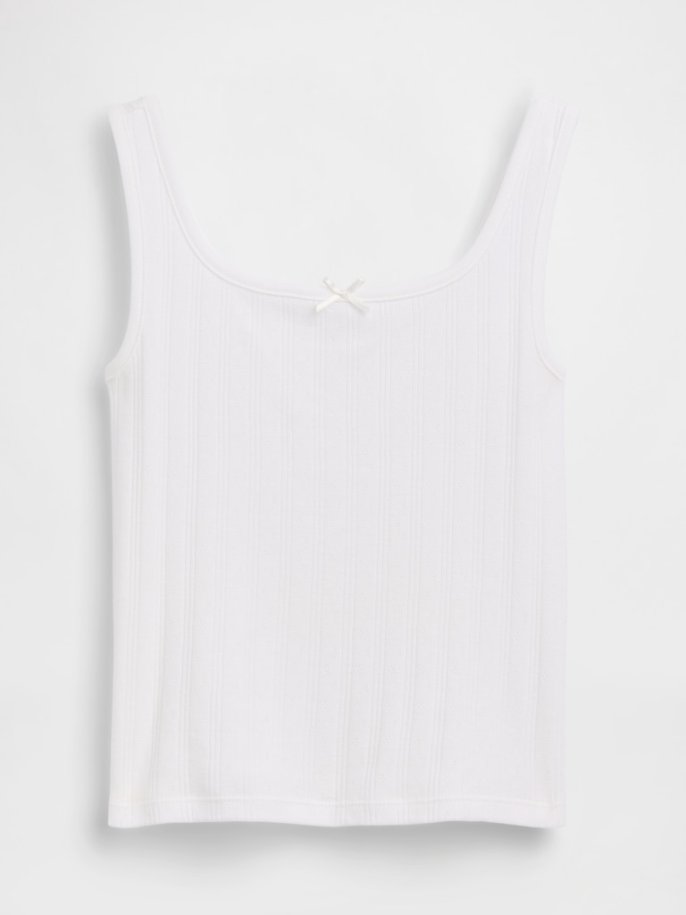 Kids Pointelle Tank Top