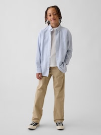 Kids Uniform Stretch Relaxed Straight Khakis