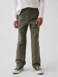 Kids Uniform Stretch Relaxed Straight Khakis