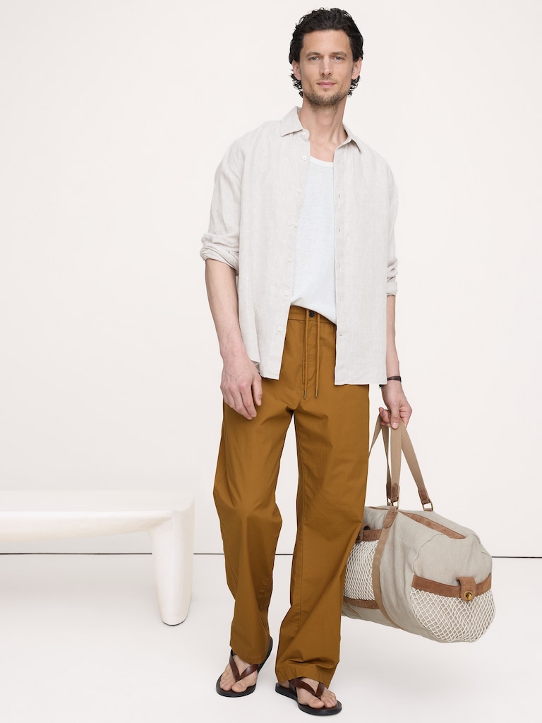 The Weekender Relaxed Pull-On Pant in Cotton