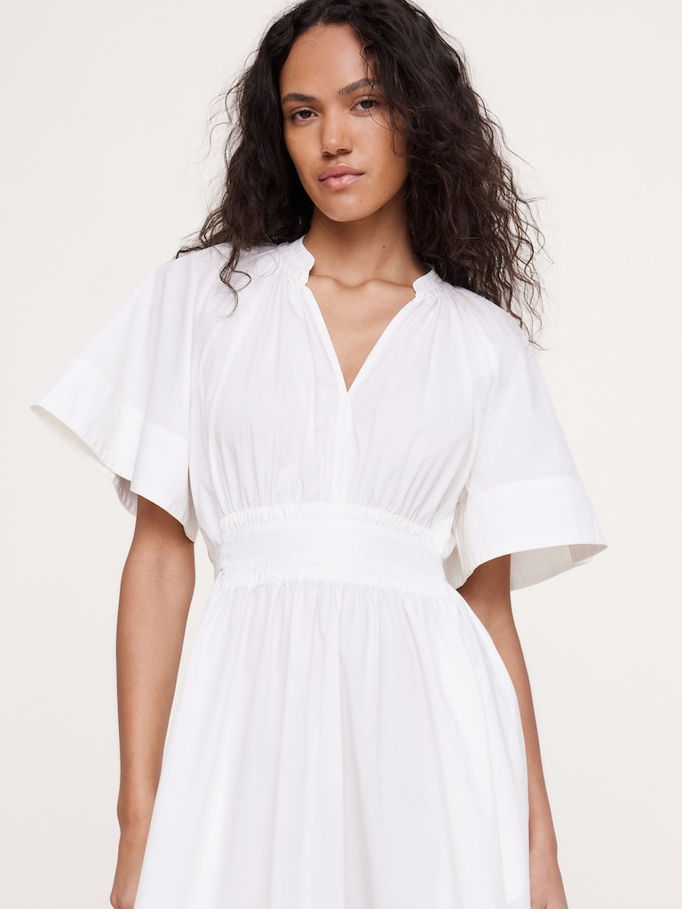 Robe longue à nouer au dos