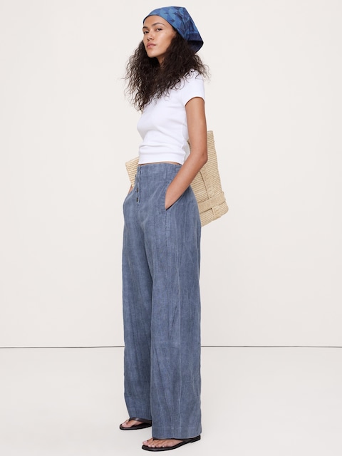 Women's Blue Pants | Banana Republic