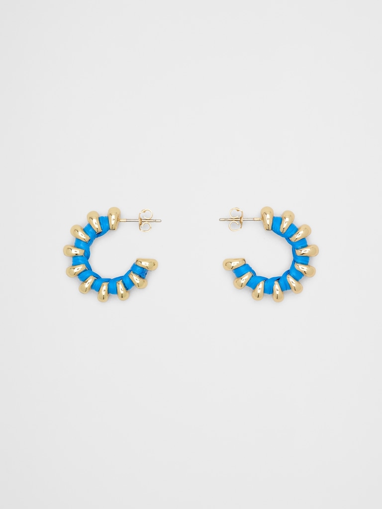 Thread Huggie Earrings