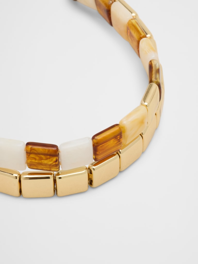 Pull Through Chicklet Bracelet Set