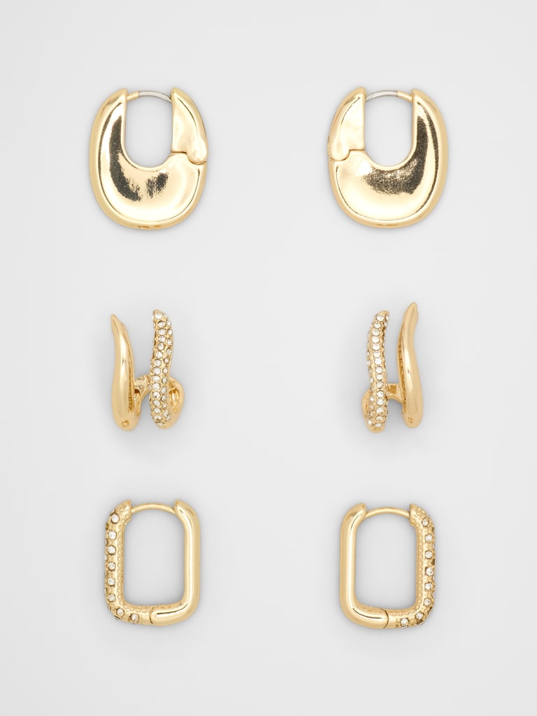 Pave Earring Set