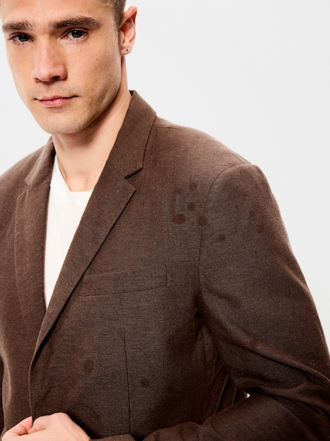 Relaxed Unlined Linen-Blend Blazer