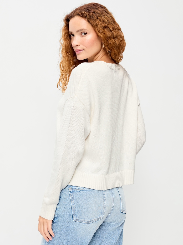 Chandail ras du cou à imprimé