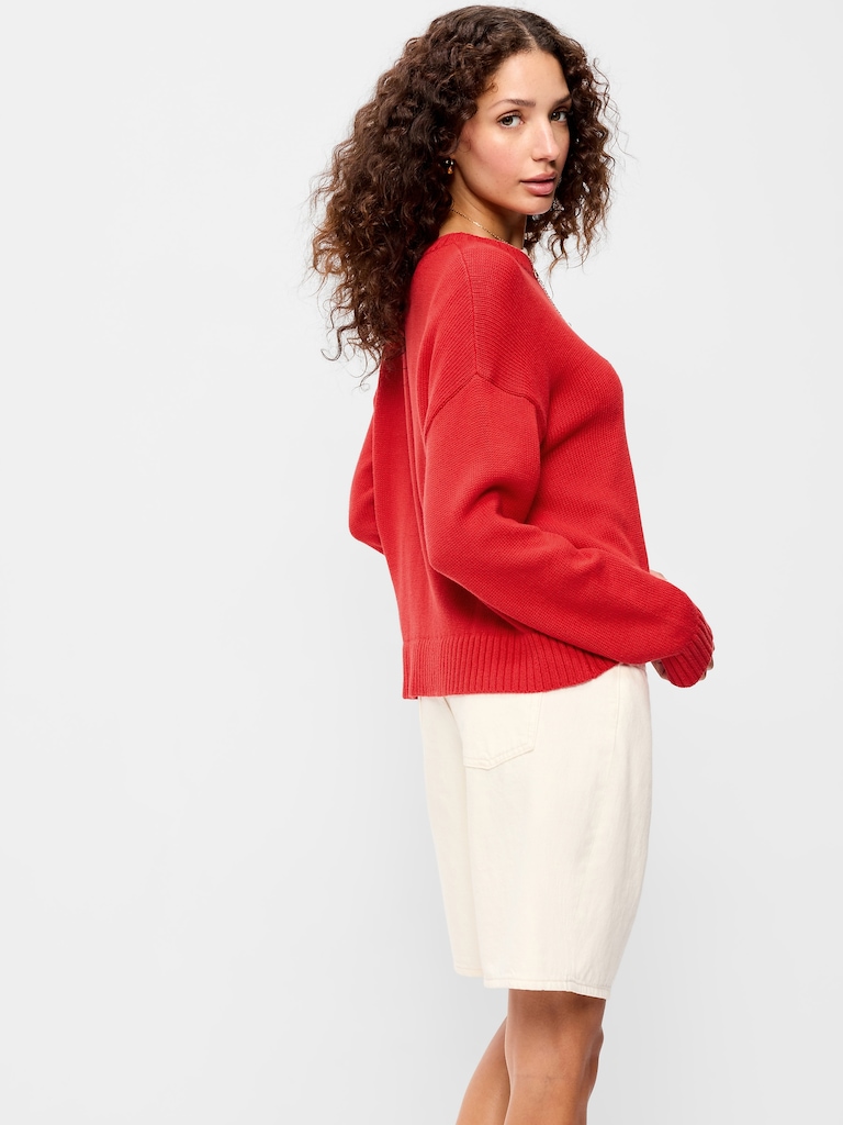 Chandail ras du cou à imprimé