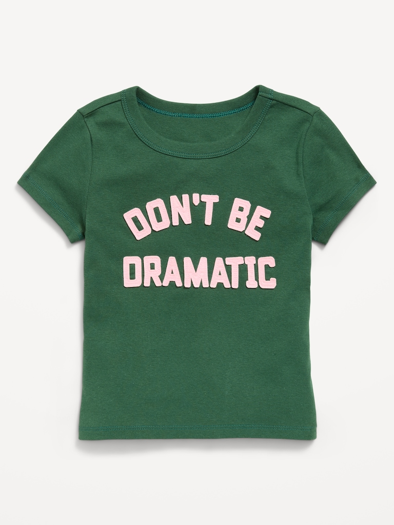 Fitted Short-Sleeve T-Shirt for Girls