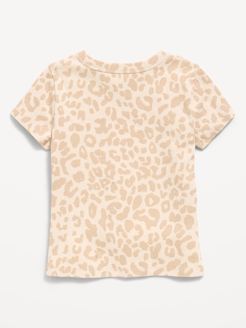 Fitted Short-Sleeve T-Shirt for Girls