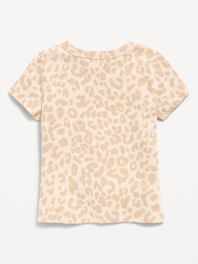 Fitted Short-Sleeve T-Shirt for Girls