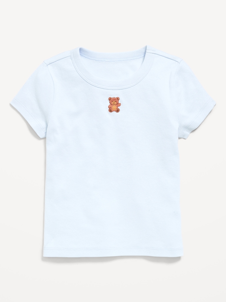 Fitted Short-Sleeve T-Shirt for Girls