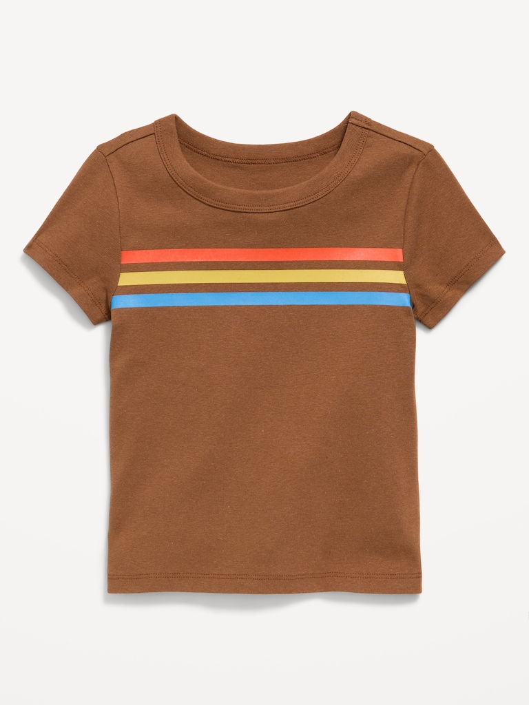 Fitted Short-Sleeve T-Shirt for Girls