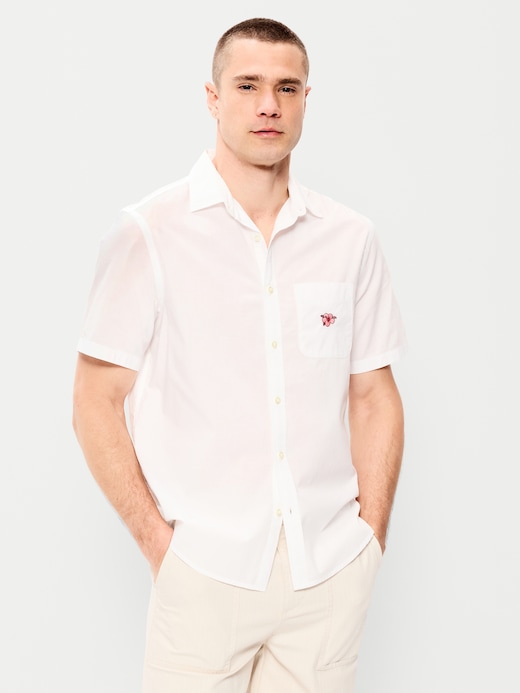 Classic Classic Fit Everyday Poplin Shirt on clearance at Old Navy — 50% off