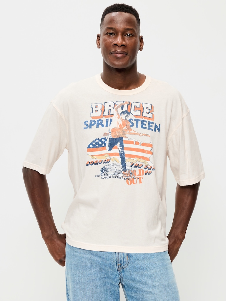 Bruce Springsteen™ Cropped Graphic T-Shirt