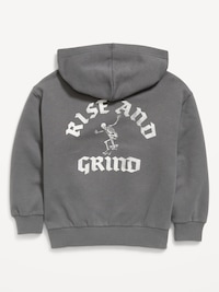 Oversized Graphic Zip Hoodie for Boys